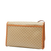 セリーヌ マカダム ショルダーバッグ ベージュ PVC レザー レディース CELINE 【中古】